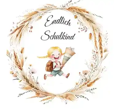 Endlich Schulkind Mädchen blonde Haare