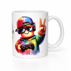 Keramiktasse mit hochwertigem Gamer-Motiv – perfektes Geschenk für Gaming-Fans, ideal für Kaffee oder Tee, langlebig und spülmaschinenfest.