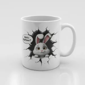 Keramik-Tasse Hattu Kaffee lieber Hase