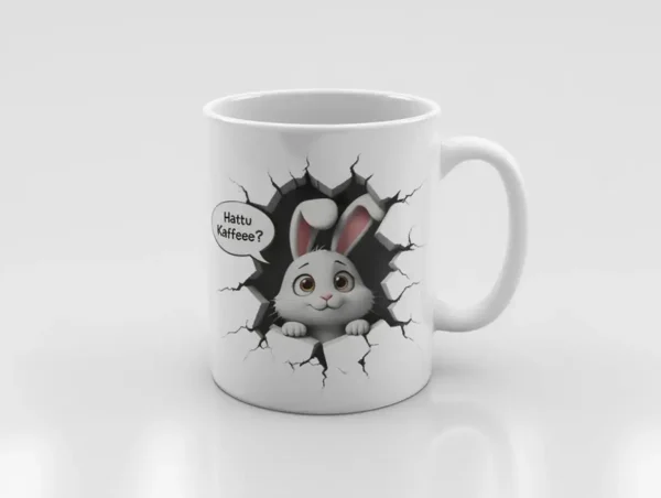 Keramik-Tasse Hattu Kaffee lieber Hase