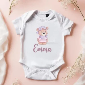 Baby Kurzarmbody Bio Baumwolle Emma personalisierbar - Individuelle Geschenkide von werk(t)raum33