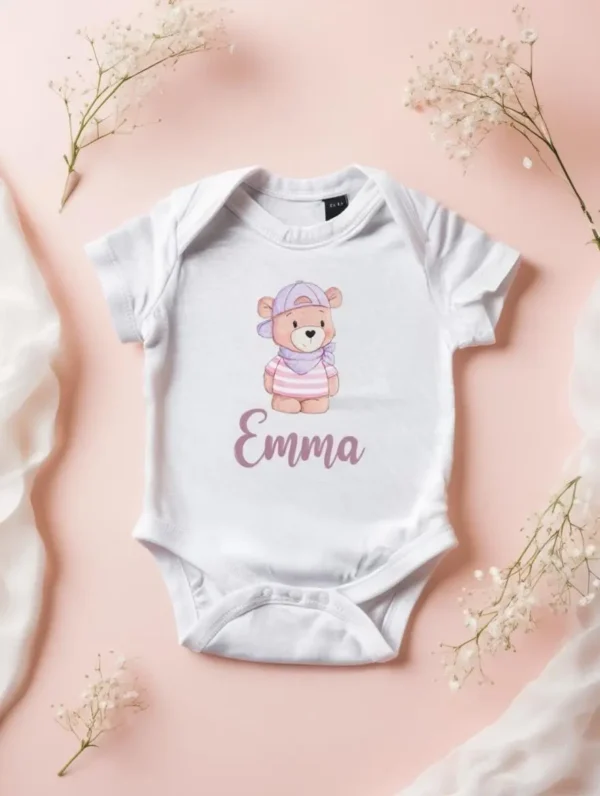 Baby Kurzarmbody Bio Baumwolle Emma personalisierbar - Individuelle Geschenkide von werk(t)raum33
