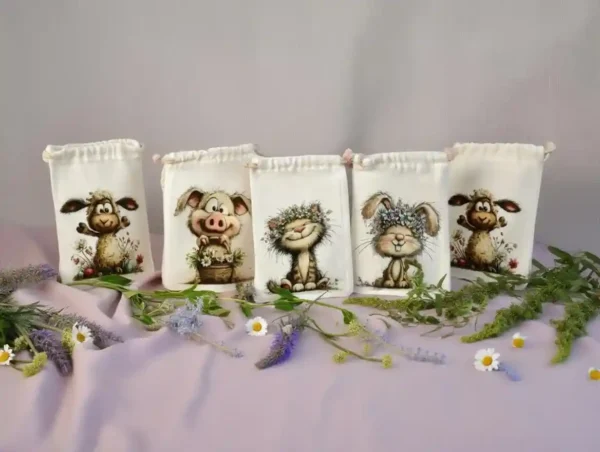 Kleine Geschenksackerl mit Tier-Motiven von werk(t)raum33