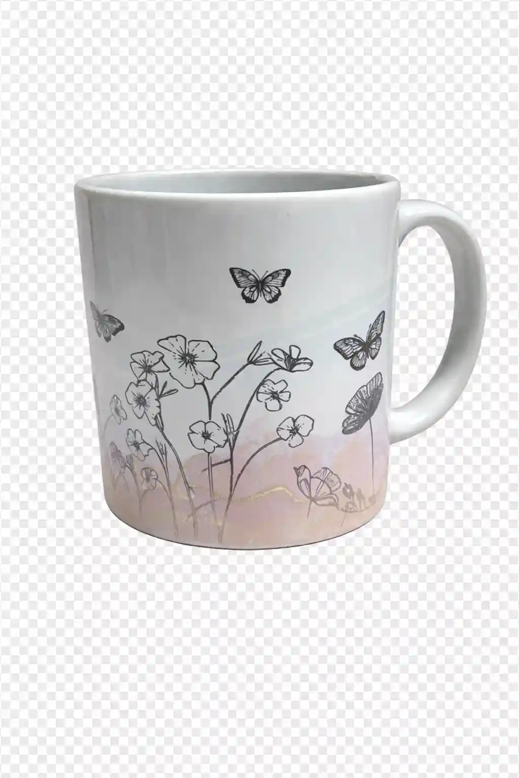 Bauernhof Tiere Schmettelinge Line Art | werktraum33