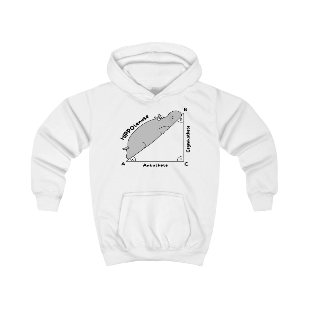 Hippotenuse Kinder Hoodie von werktraum33.