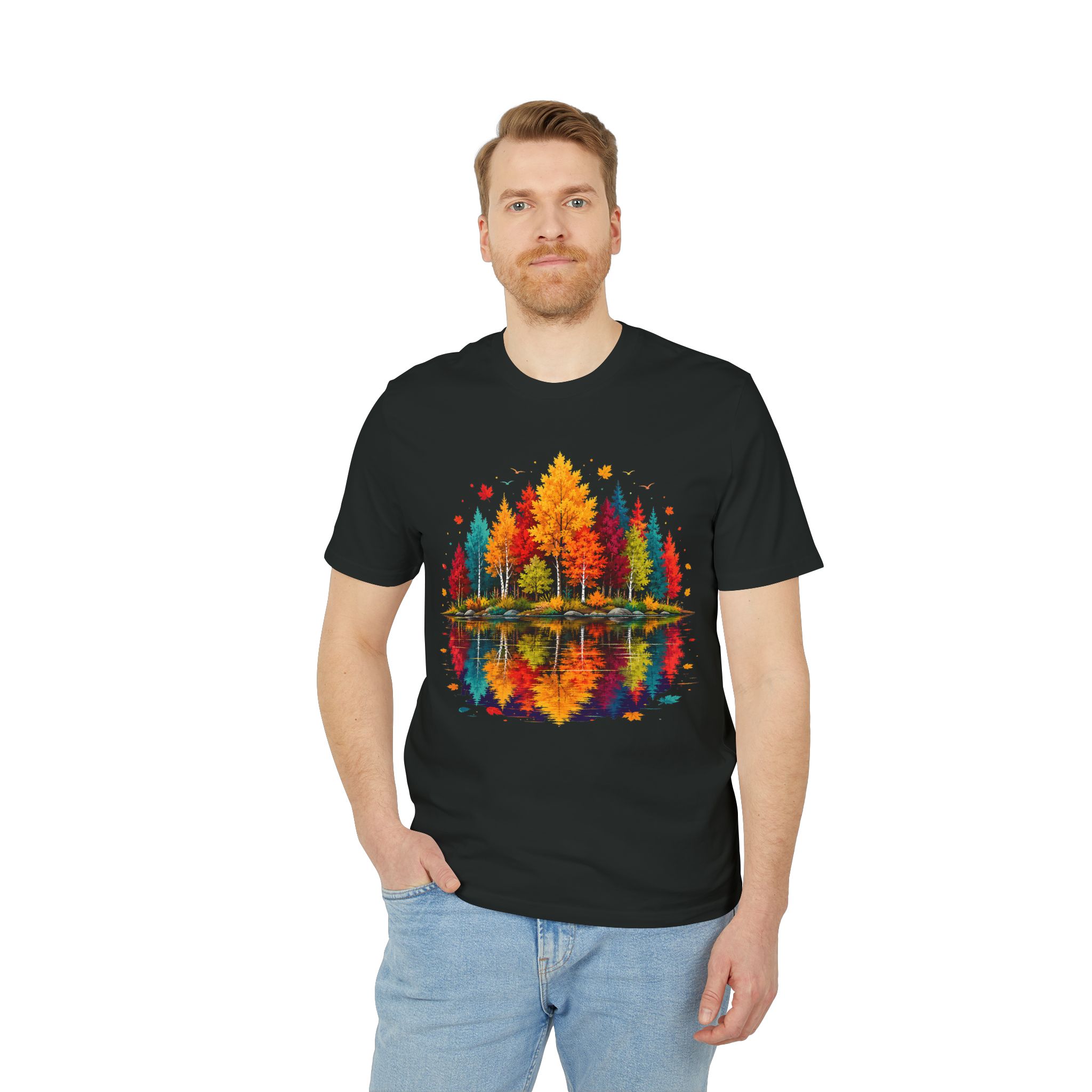 Herbstwald Unisex T-Shirt – Bild 5