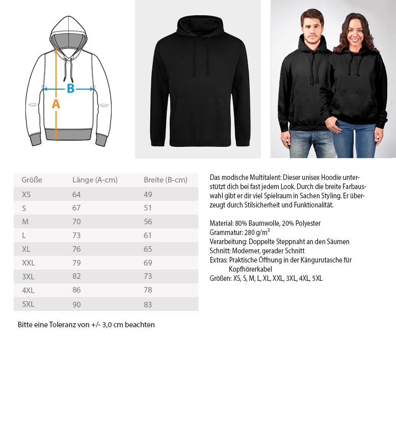 Hippotenuse Unisex Hoodie "flash" – Bild 9