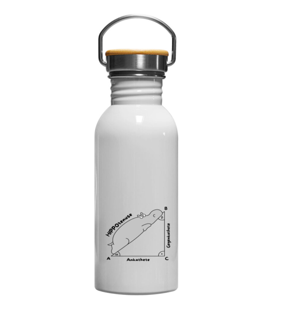 Hippotenuse Edelstahl-Trinkflasche - Edelstahl Trinkflasche-3