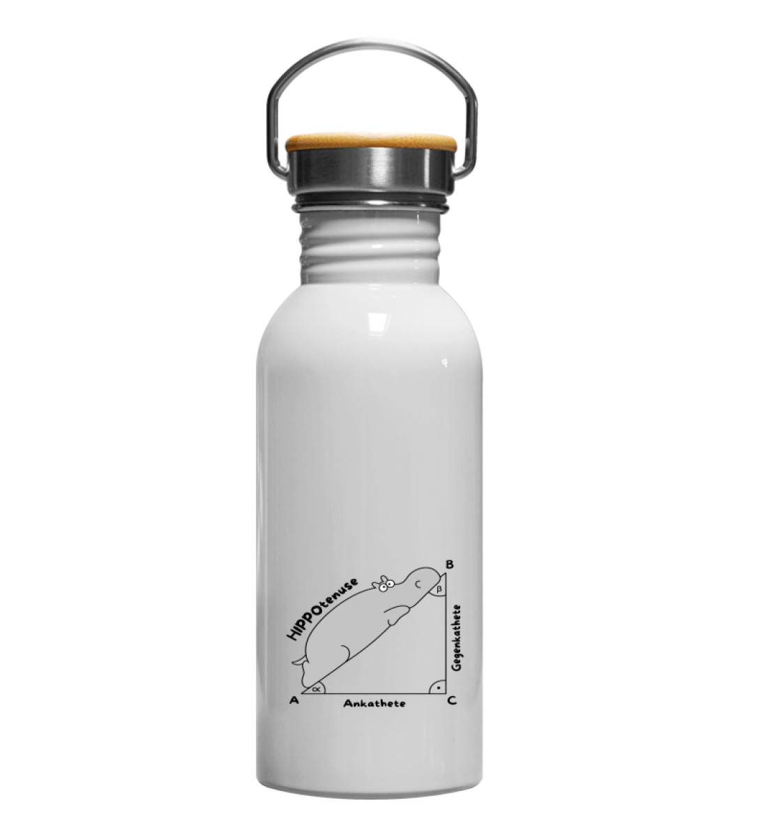 Hippotenuse Edelstahl-Trinkflasche - Edelstahl Trinkflasche-3