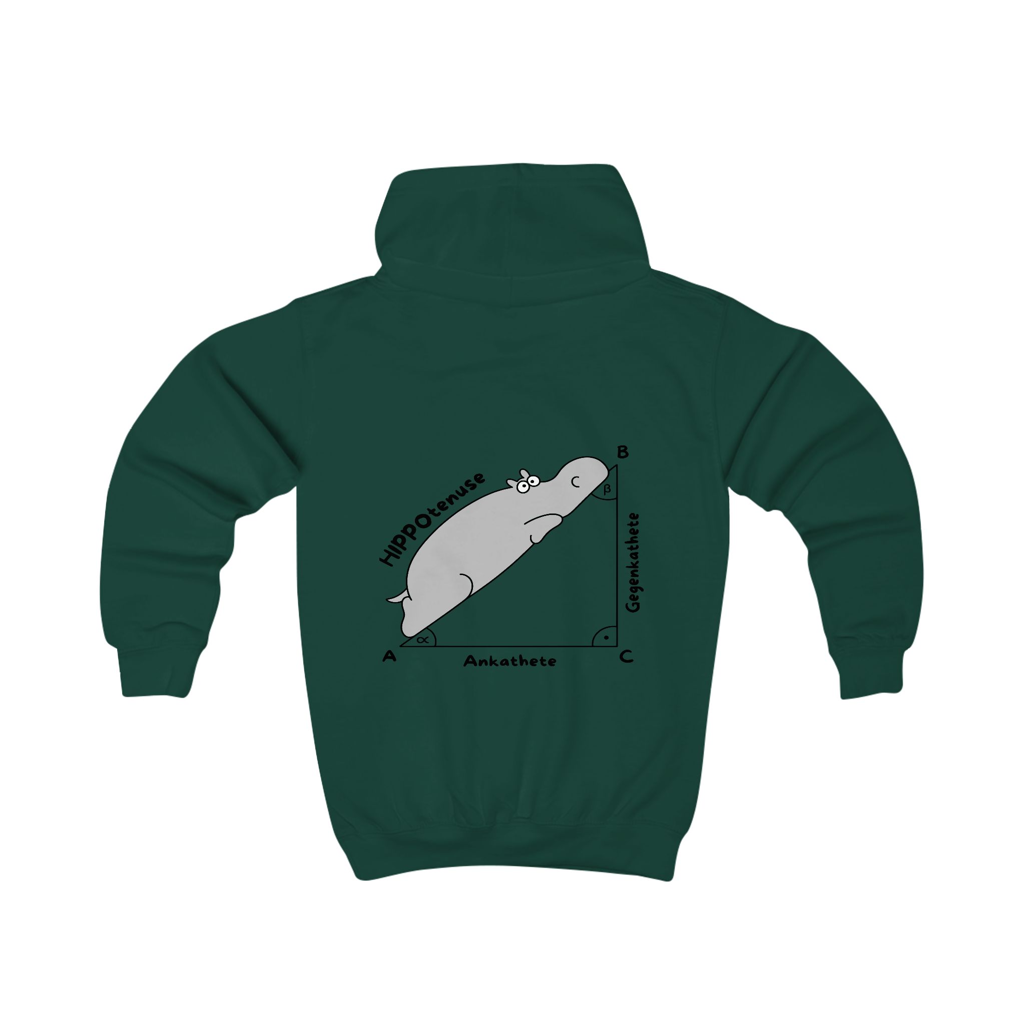 Kinder Hoodie - Hippotenuse – Bild 4
