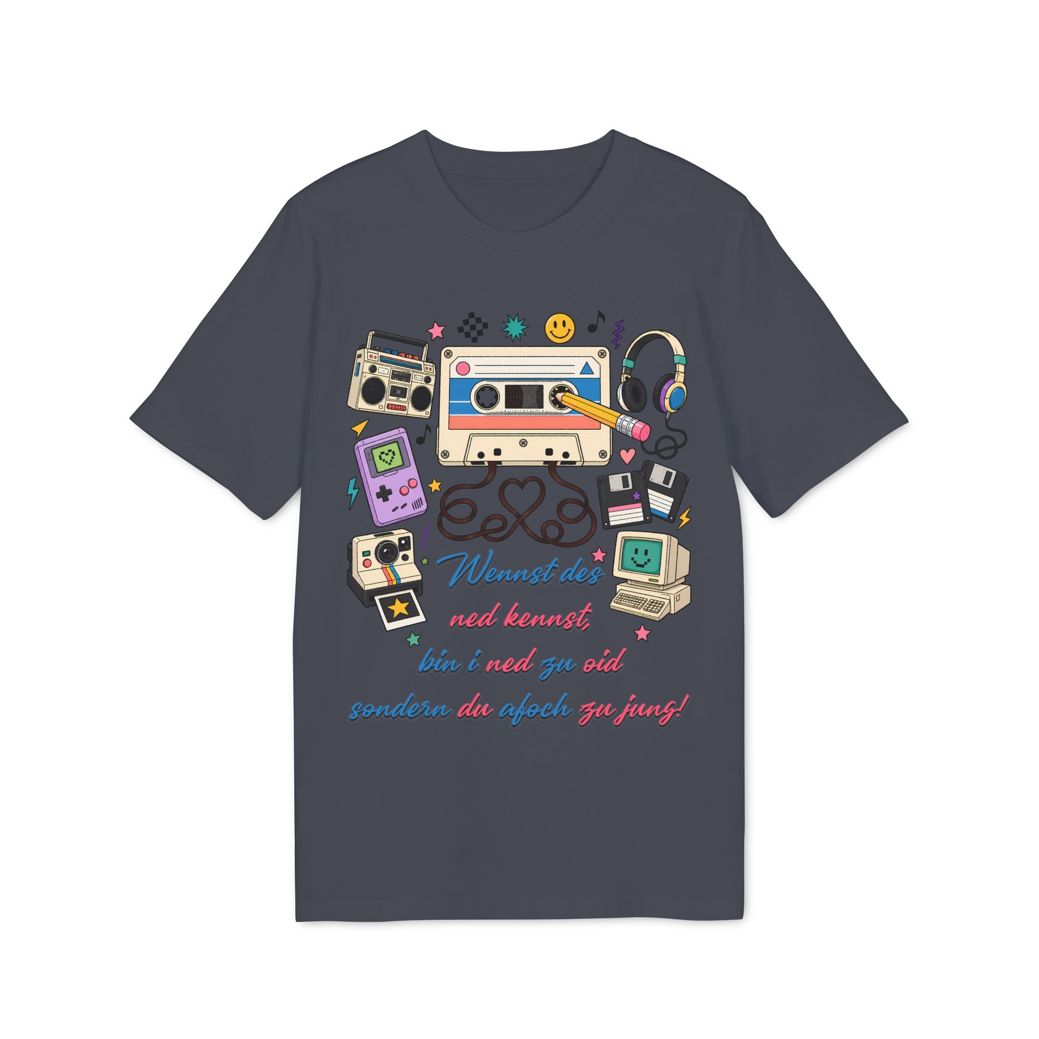 Retro T-Shirt mit Dialekt Spruch – Bild 13