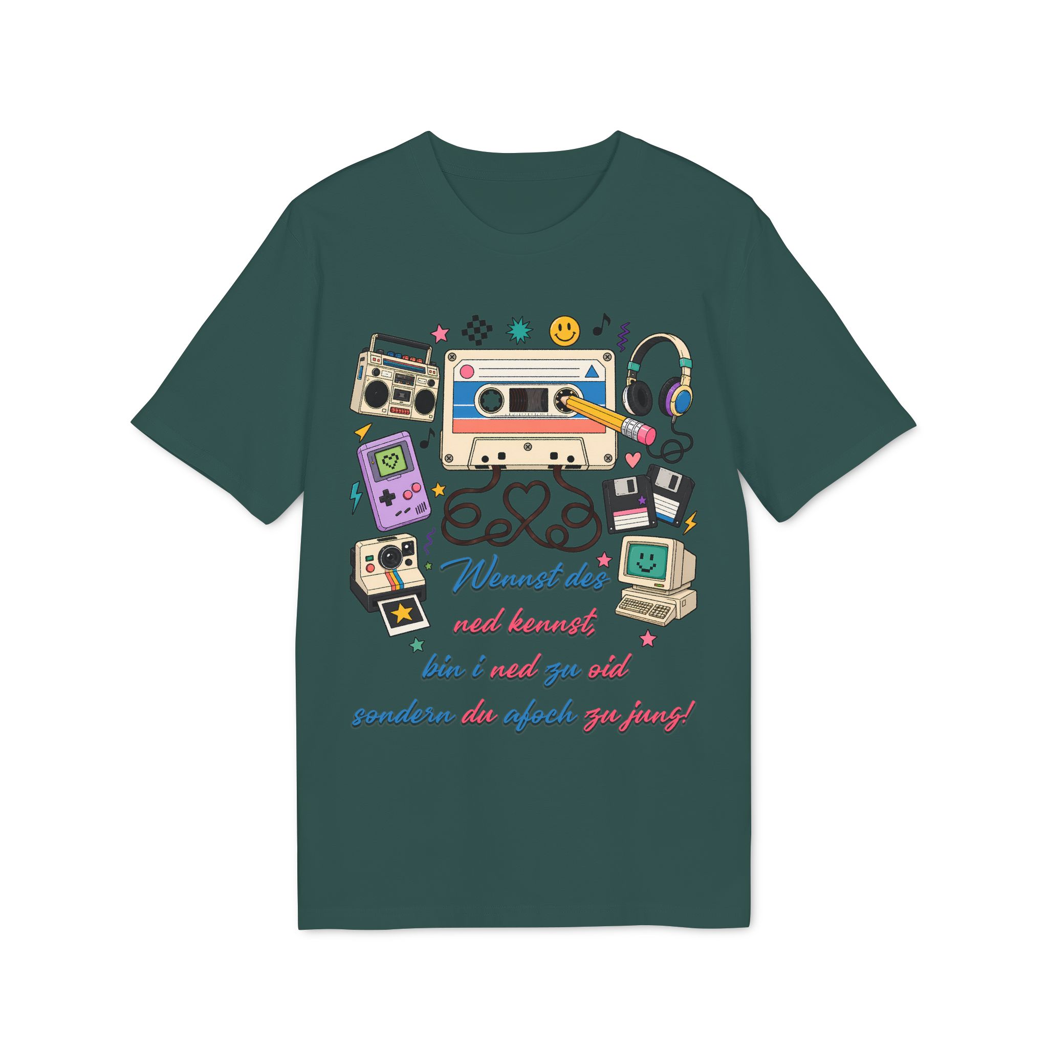 Retro T-Shirt mit Dialekt Spruch – Bild 11