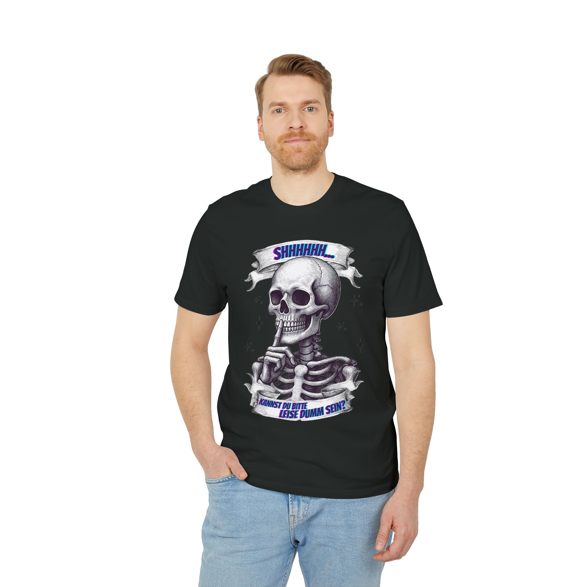 Leise dumm sein Unisex T-Shirt – Bild 12