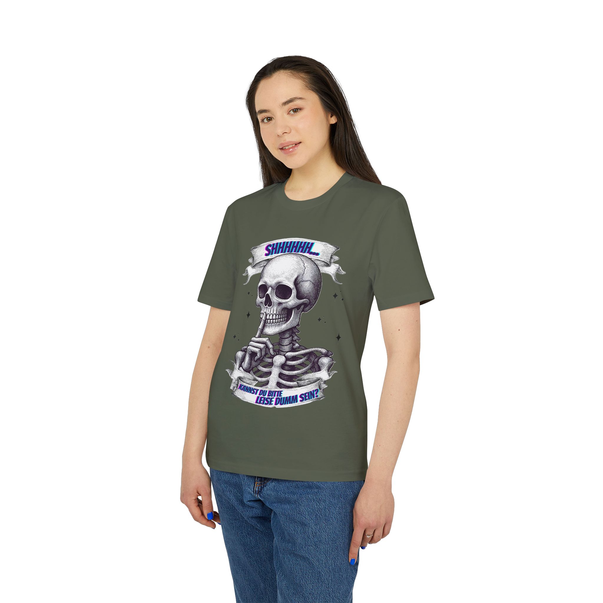 Leise dumm sein Unisex T-Shirt – Bild 10