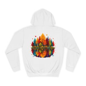 Herbstwald Unisex College Hoodie in weiß von werktraum33.