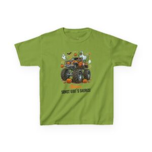 Kinder T-Shirt Dino Monstertruck in Kiwi von werktraum33.