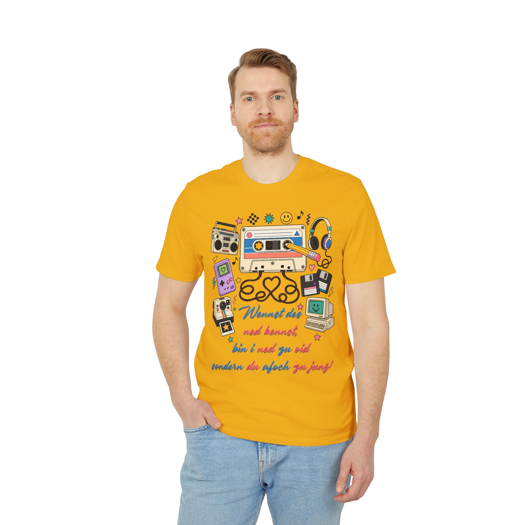 Retro T-Shirt mit Dialekt Spruch – Bild 7