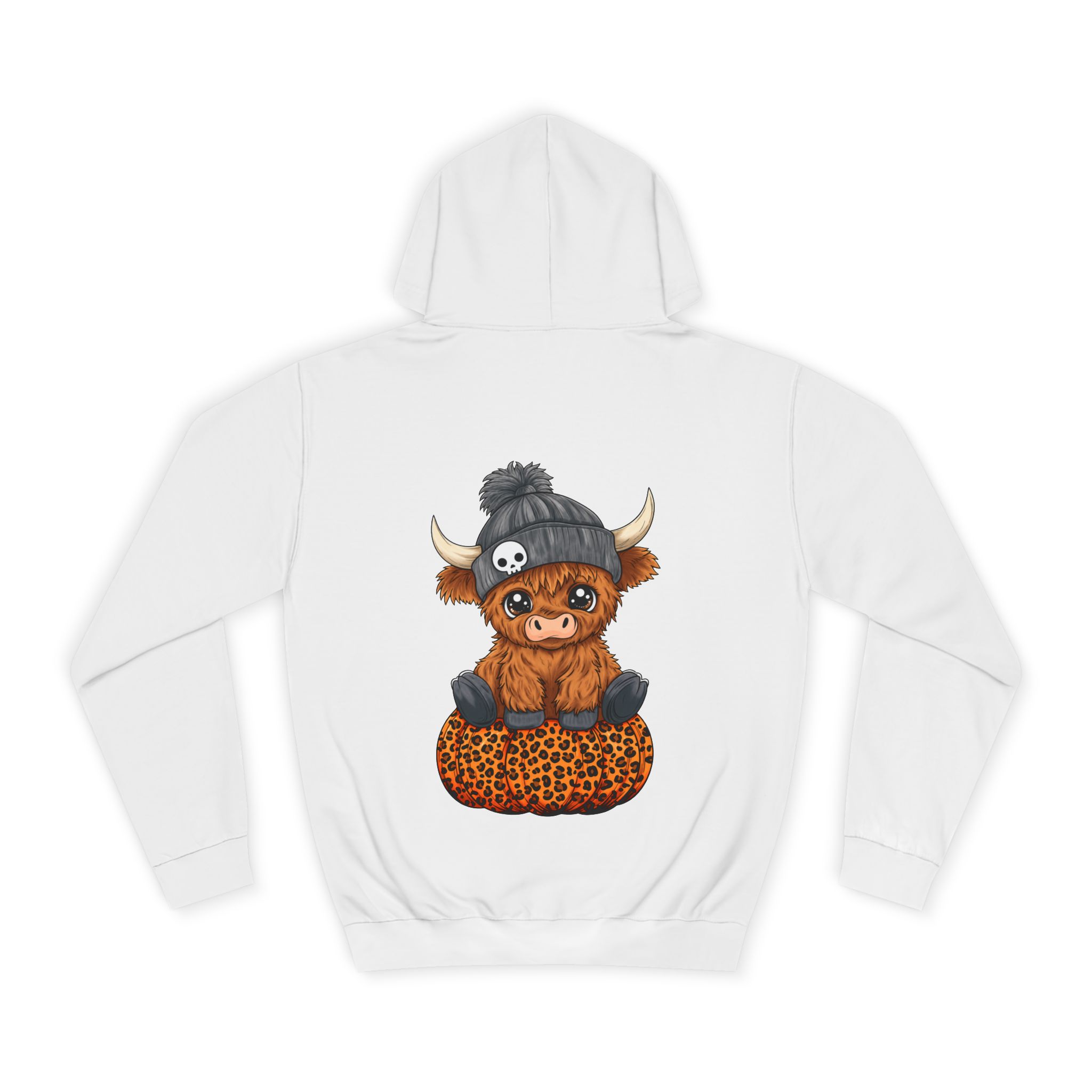 Halloween Hochlandrind Unisex College Hoodie – Bild 3