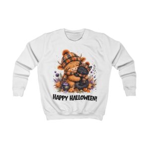 Halloween Kinder Sweatshirt in weiß von werktraum33.