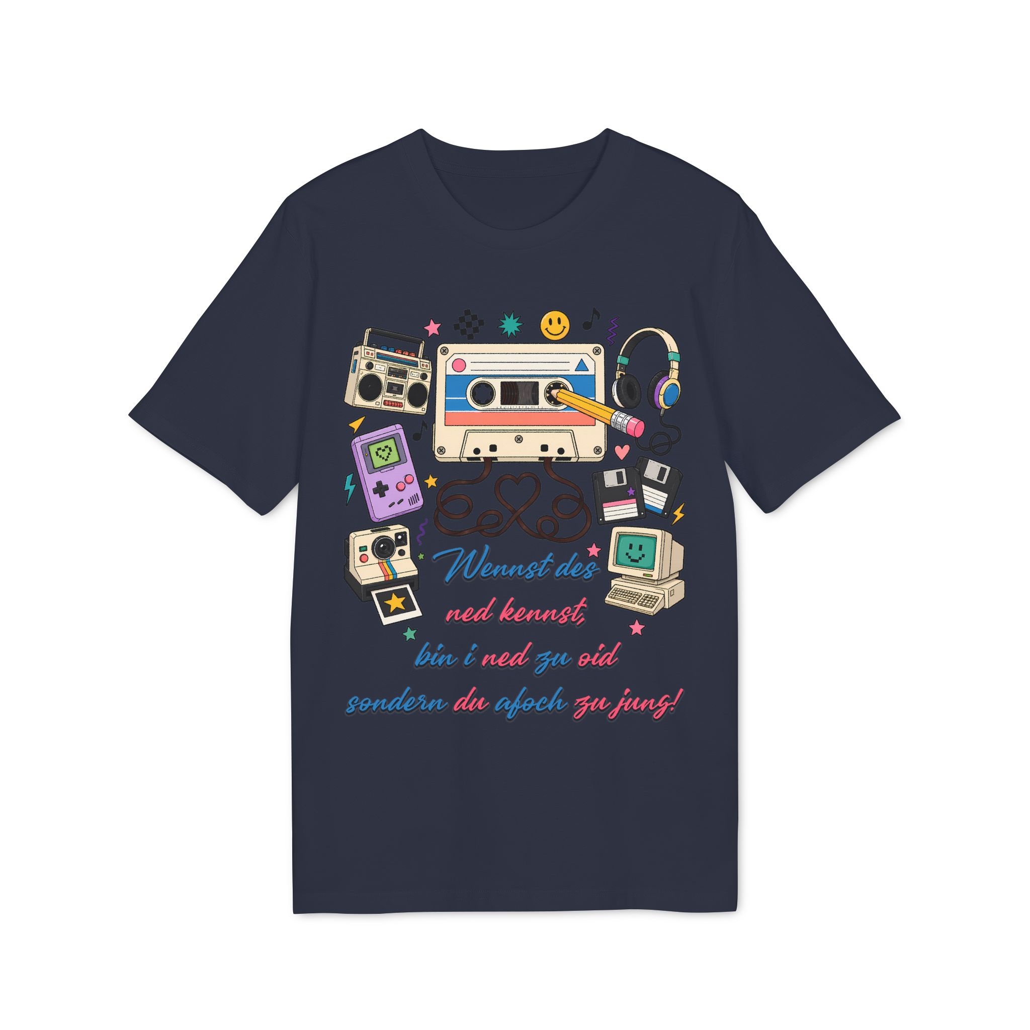 Retro T-Shirt mit Dialekt Spruch – Bild 14