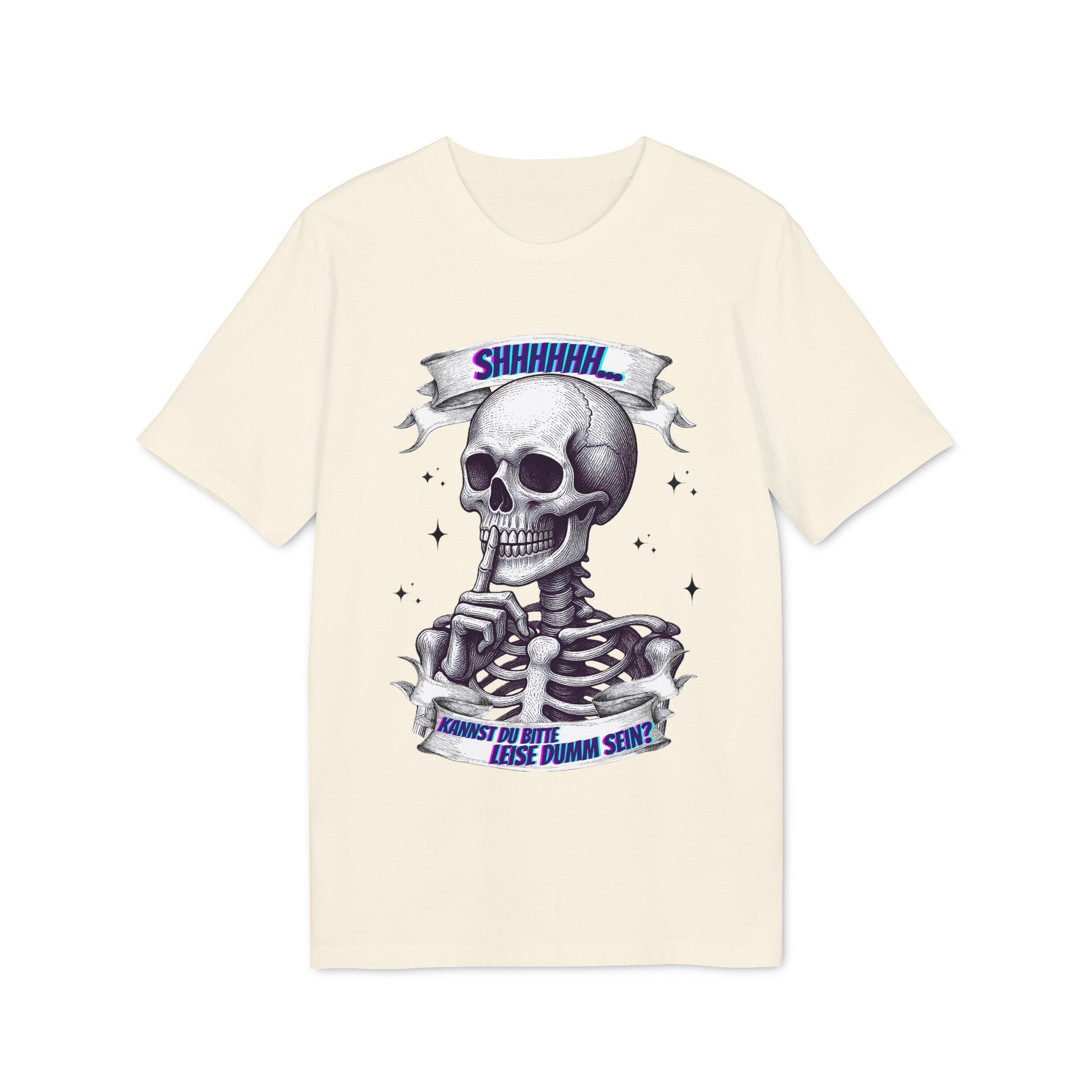 Leise dumm sein Unisex T-Shirt – Bild 6