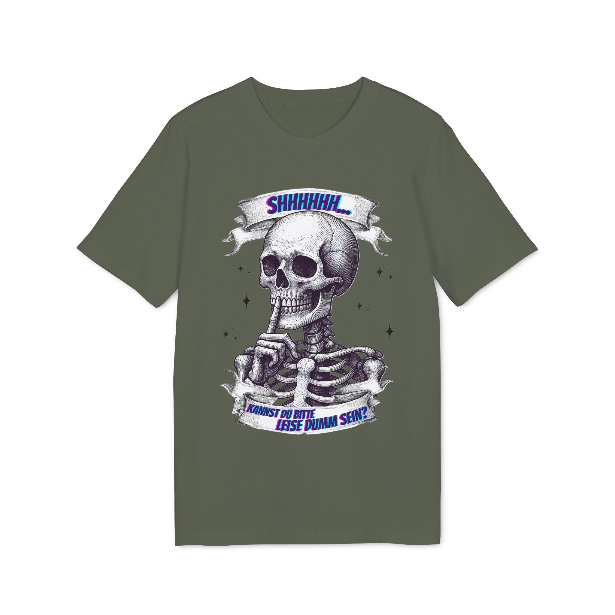 Leise dumm sein Unisex T-Shirt – Bild 9