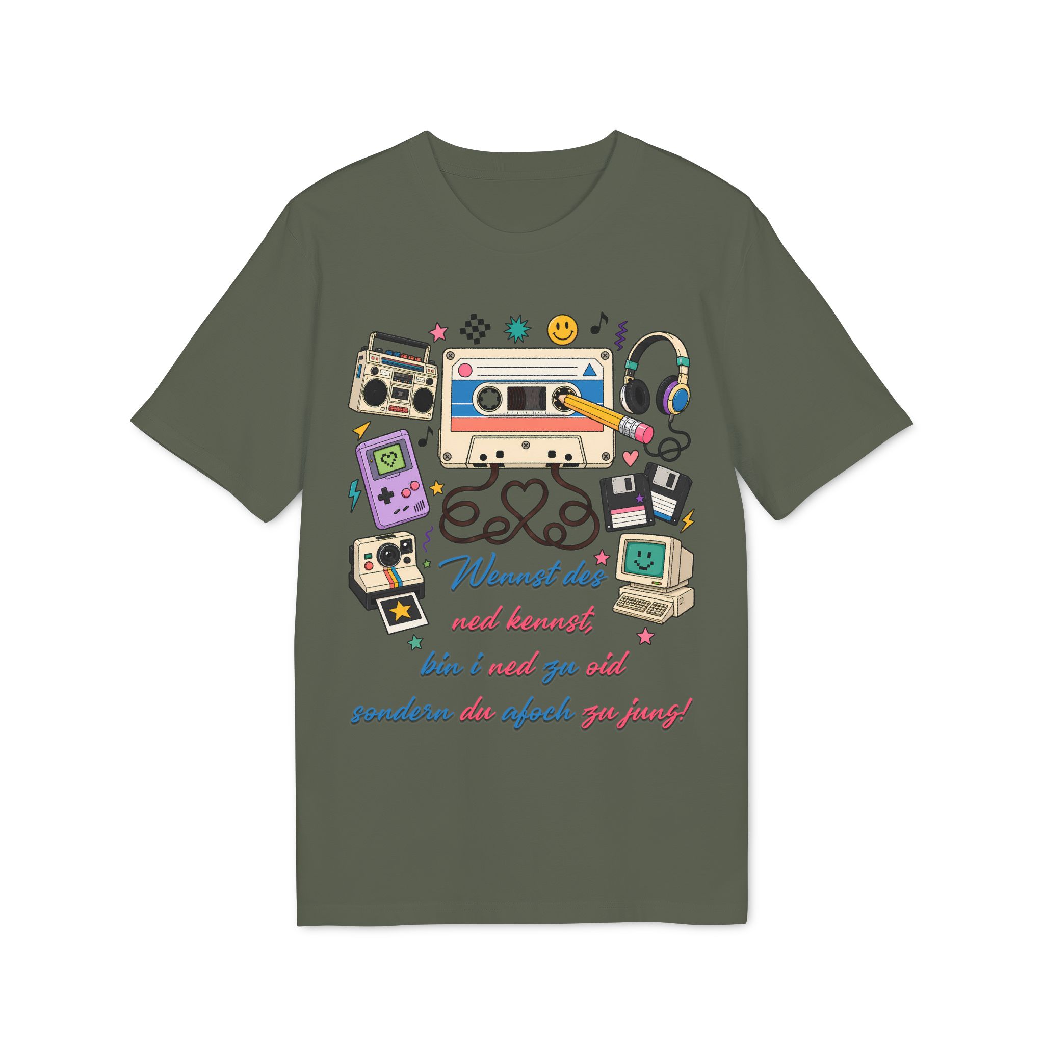 Retro T-Shirt mit Dialekt Spruch – Bild 8