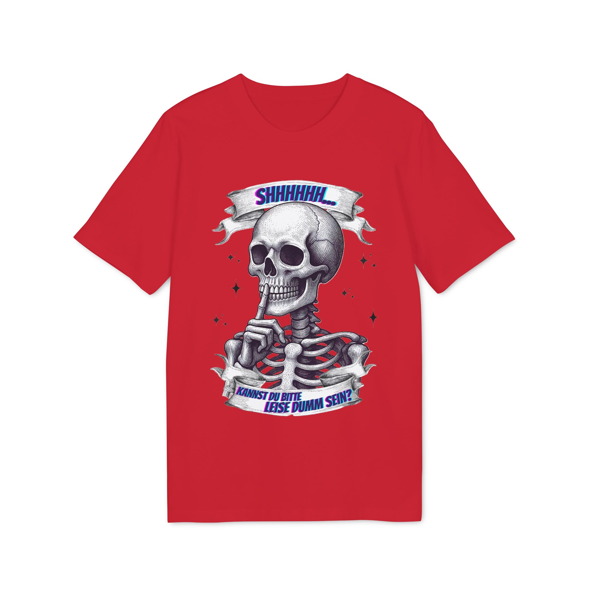 Leise dumm sein Unisex T-Shirt – Bild 5