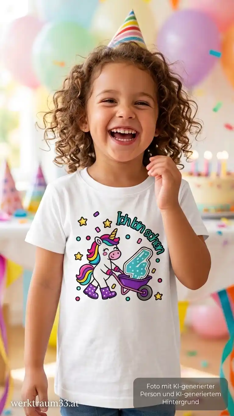 Kinder T-Shirt – Ich bin schon 4 – Bild 2