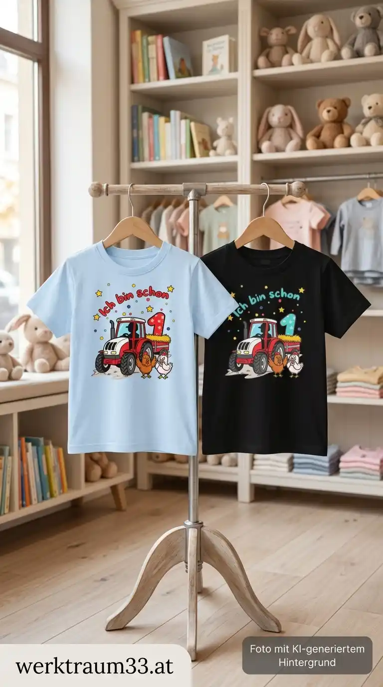 Kinder T-Shirt - Ich bin schon 1 roter Traktor