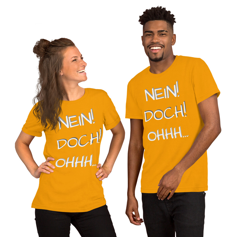 Unisex-T-Shirt - Nein Doch Ohhh – Bild 8