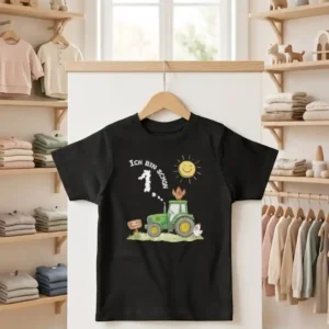 Kinder T-Shirt – Ich bin schon 1 Traktor und Wolke