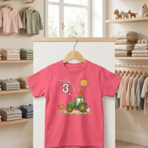 Kinder T-Shirt – Ich bin schon 3 Traktor und Wolke