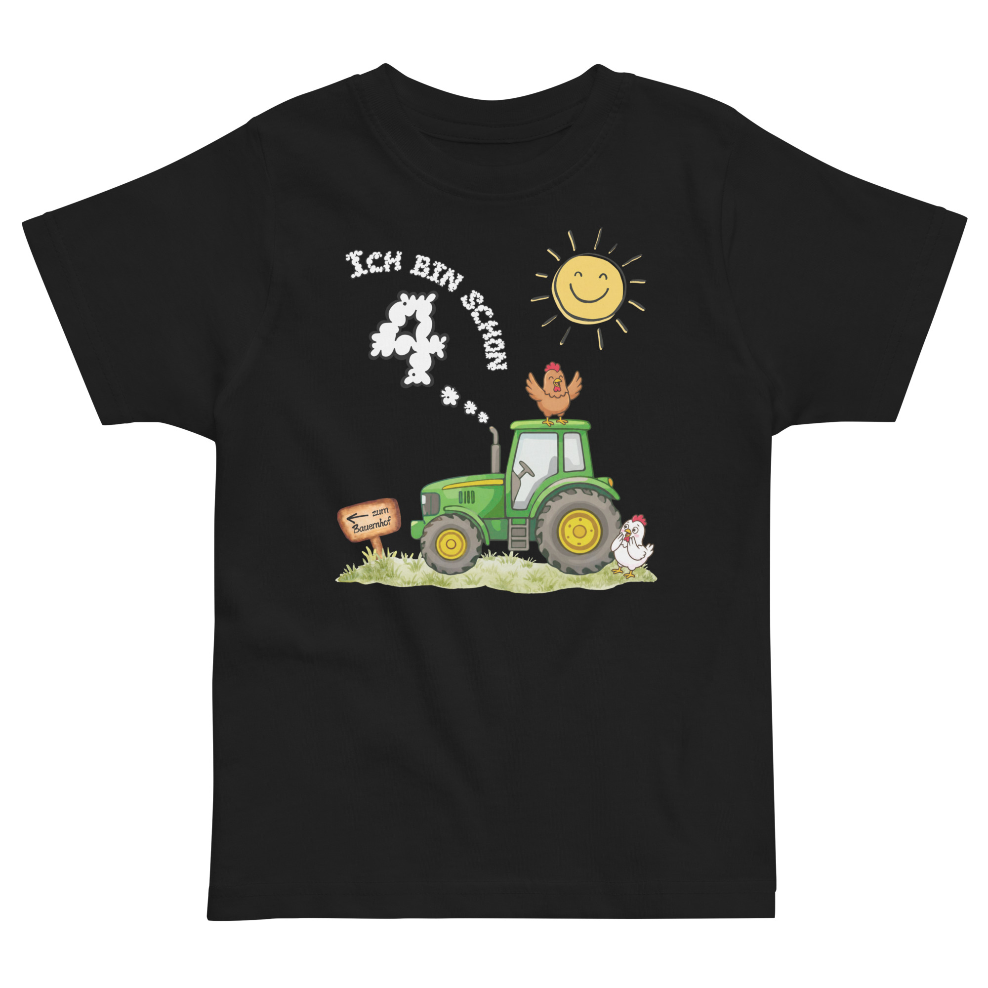 Kinder T-Shirt – Ich bin schon 4 Traktor und Wolke – Bild 5