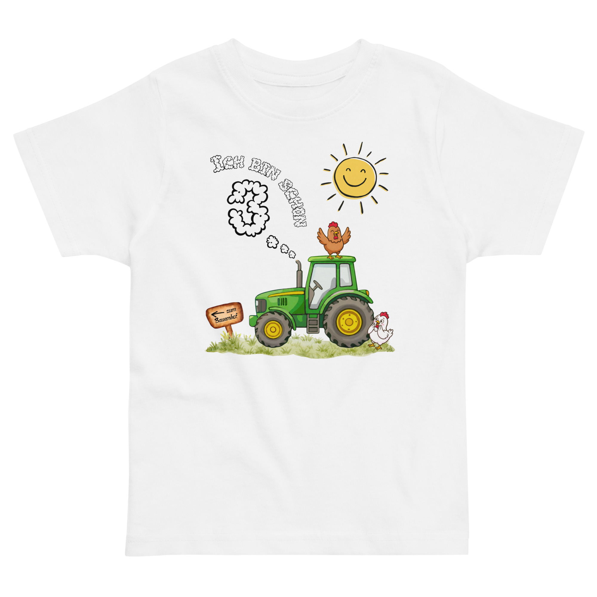 Kinder T-Shirt – Ich bin schon 3 Traktor und Wolke – Bild 6