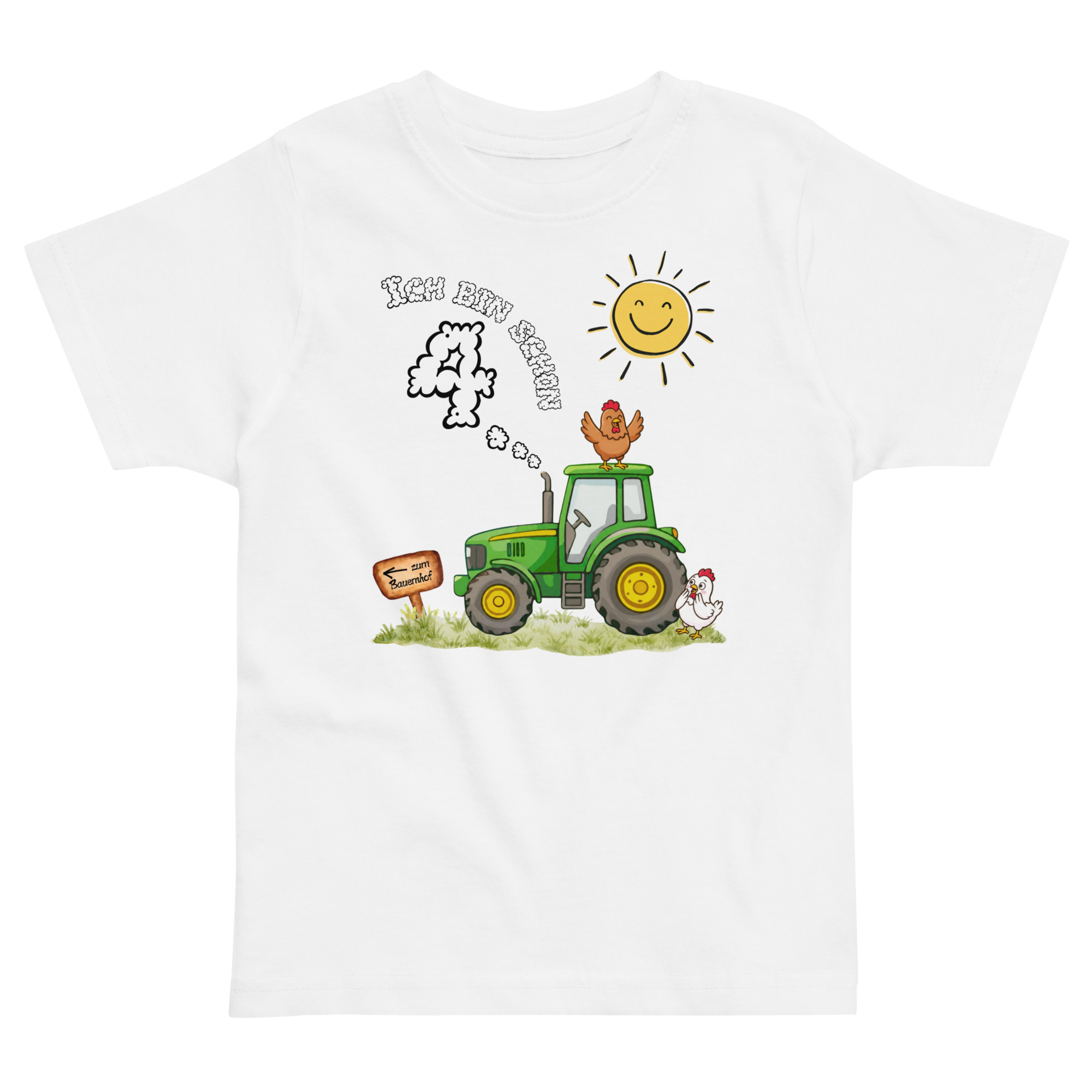 Kinder T-Shirt – Ich bin schon 4 Traktor und Wolke – Bild 2